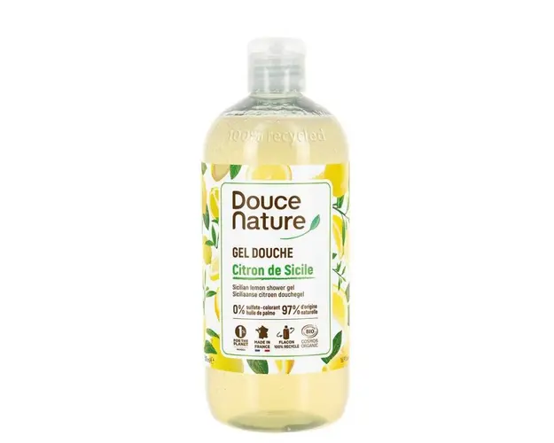 Gel de dus, eco-bio, cu lamaie de Sicilia, 500ml - Douce Nature