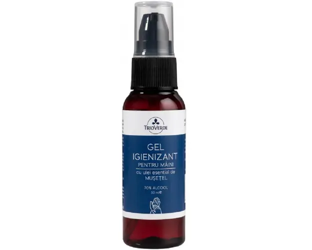 Gel igienizant pentru maini cu ulei de musetel cu 70% Alcool, 50ml,