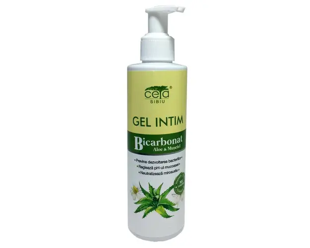 Gel intim cu bicarbonat, aloe si musetel, 200ml - CETA
