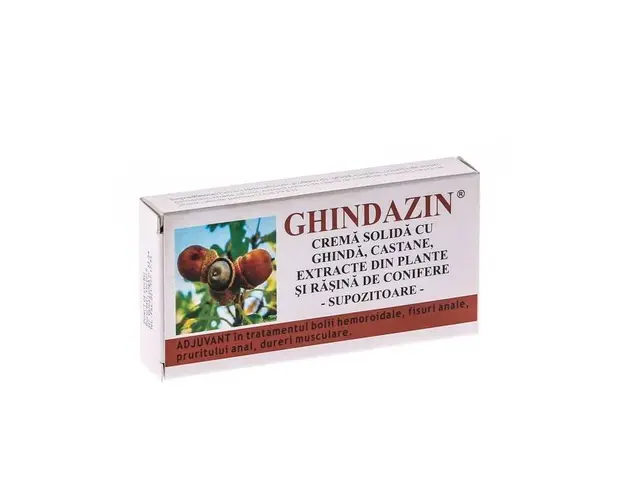 GHINDAZIN SUPOZITOARE 1,5g - 10buc - Elzin PLant