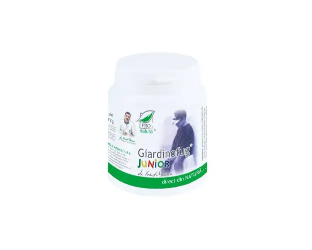 Giardinofug Junior - antiparazitar copii, 250 capsule, MEDICA -
