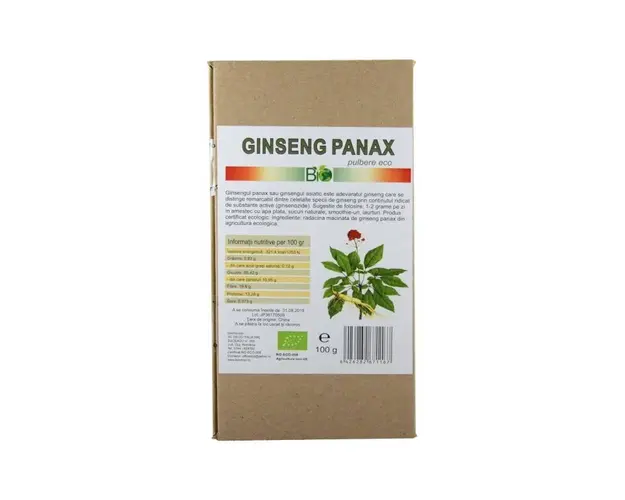 Ginseng panax pulbere, eco-bio, 100g - Deco Italia