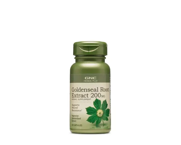 Goldenseal Root Extract, 200mg, 50 Capsule - GNC