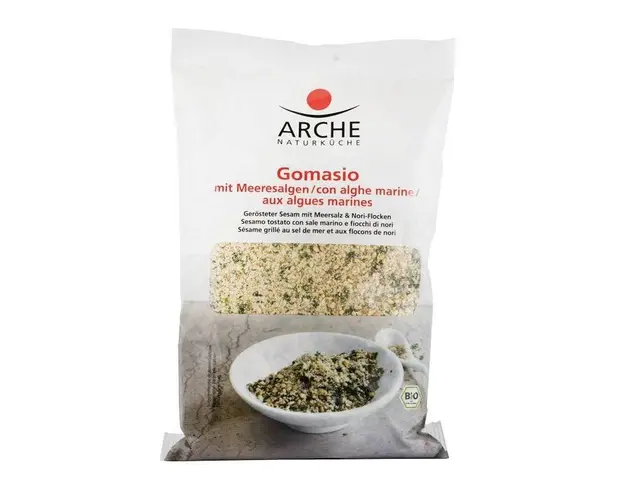 Gomasio eco-bio cu sare de mare si alge marine, 200 g Arche