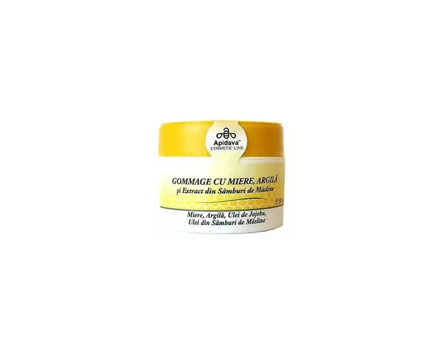 Gommage cu miere , argila si extract din samburi de masline 50 ml -