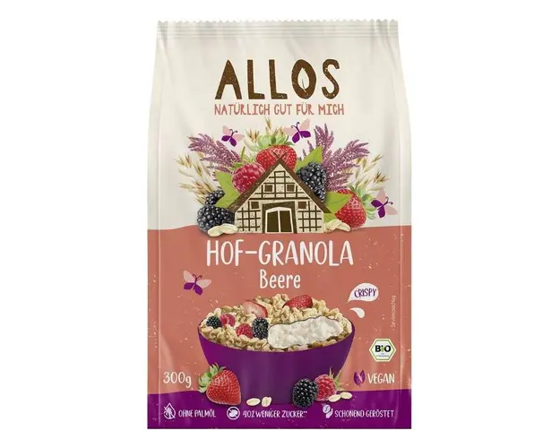 Granola cu fructe de padure Eco-Bio 300g - Allos