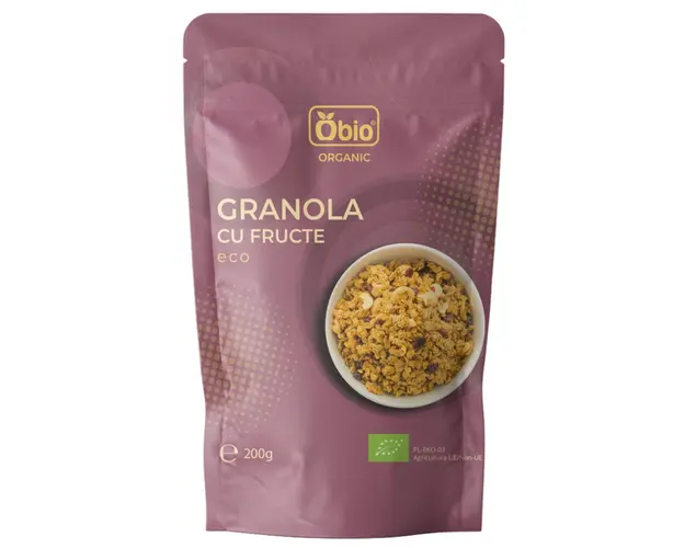 Granola cu fructe, eco-bio, 200g - Obio