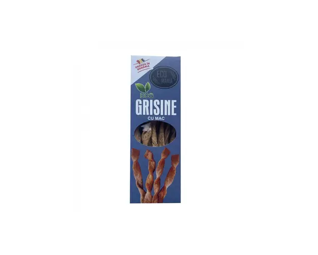 Grisine cu mac, eco-bio, 125g - Ecomania