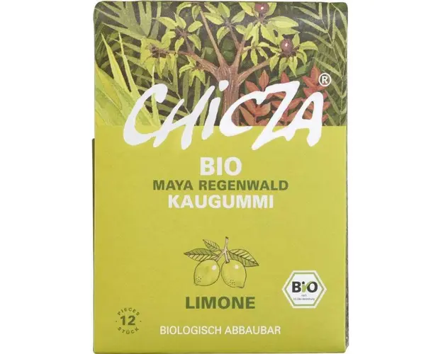 Guma de mestecat cu lamaie, eco-bio, 30g - Chicza