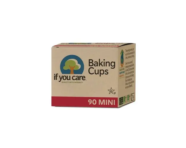 Hartie de copt briose nealbita, mini fara clor, compostabila, 90buc