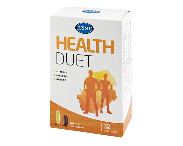 Health Duet omega 3 - multivitamine 32 doze - Lysi