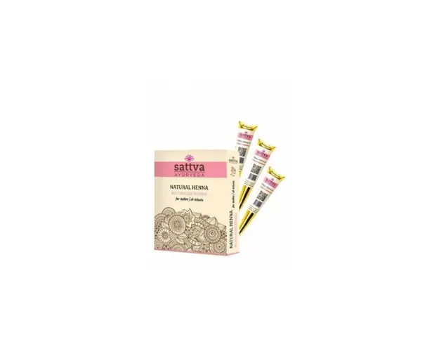Henna Tatuaje, set 12 conuri - Sattva Ayurveda