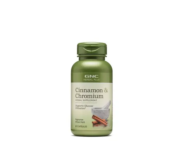 Herbal Plus Extract Scortisoara Si Crom, 60cps - GNC