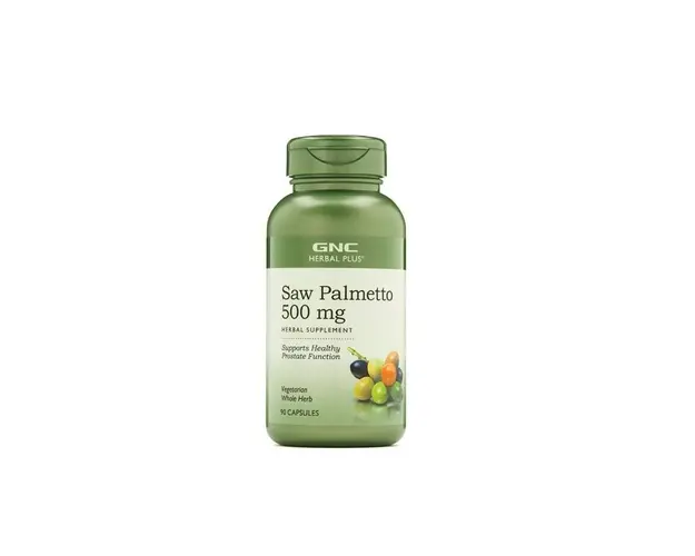 Herbal plus saw palmetto 500mg, extract din palmier pitic, 90cps - Gnc