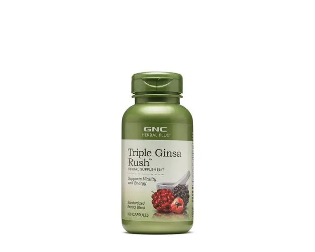 Herbal plus triple ginsa rush, extract standardizat din 3 tipuri de