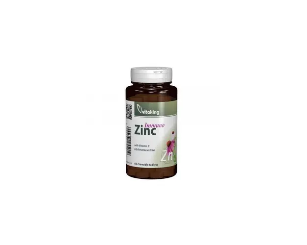 Immuno Zinc masticabil cu Vitamina C si Echinacea, 60cpr - Vitaking