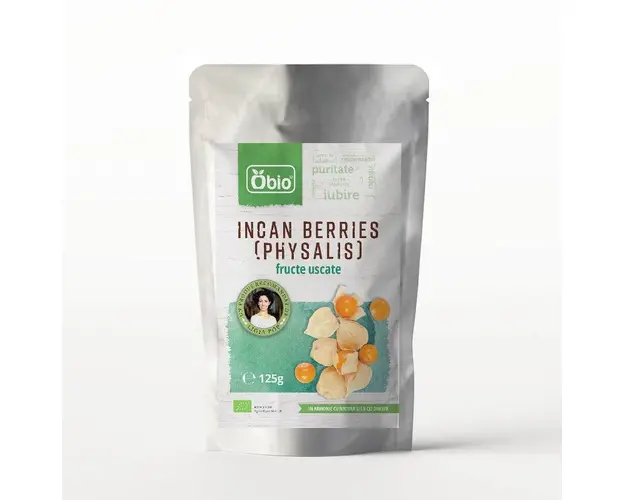 Incan Berries (Physalis) fructe uscate, 125g - Obio