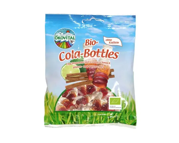 Jeleuri sticlute de Cola, fara cofeina, eco-bio, 100g - Okovital