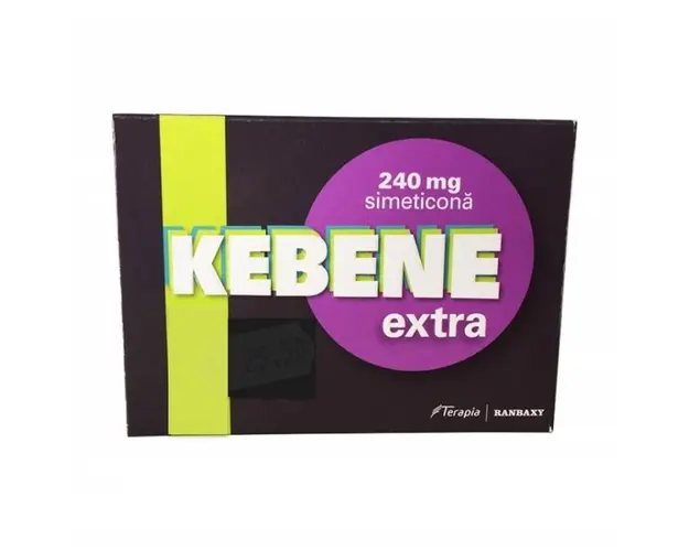 Kebene Extra cu Simeticona, 240 mg, 30 capsule, Terapia