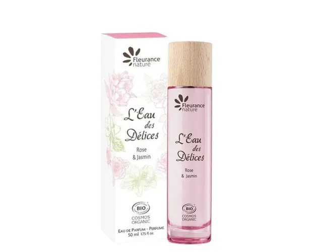 L&apos;Eau des Delices Trandafir si Iasomie, apa de parfum, eco-bio, 50ml