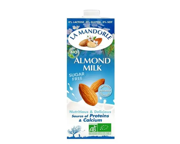 Lapte de migdale, fara zahar, eco-bio, 1L - La Mandorle