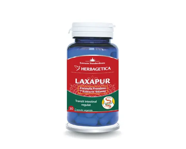 LAXAPUR - laxativ natural, 30cps, Herbagetica