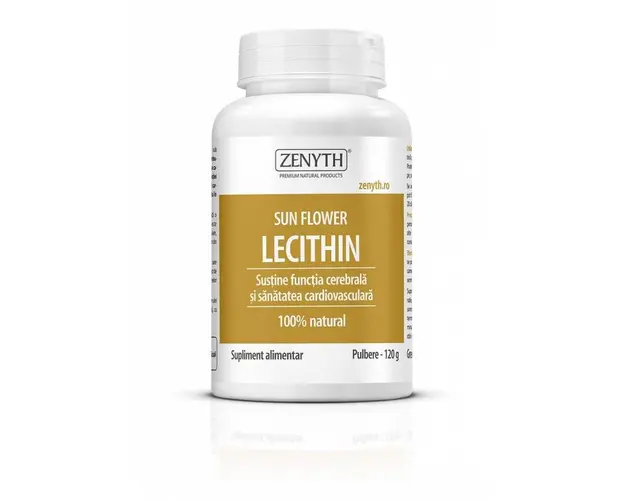Lecitina de floarea soarelui - Sun Flower Lecithin - pulbere 120g -