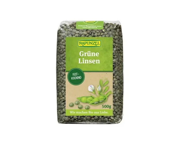 Linte verde, eco-bio, 500g - Rapunzel