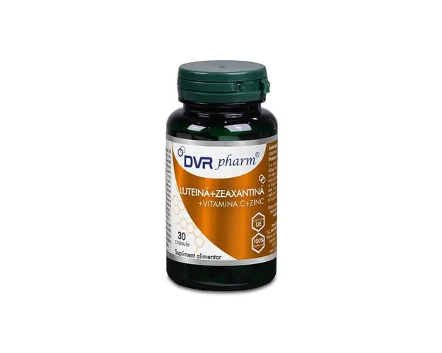Luteina + Zeaxantina + Vitamina C + Zinc, 30cps - DVR Pharm