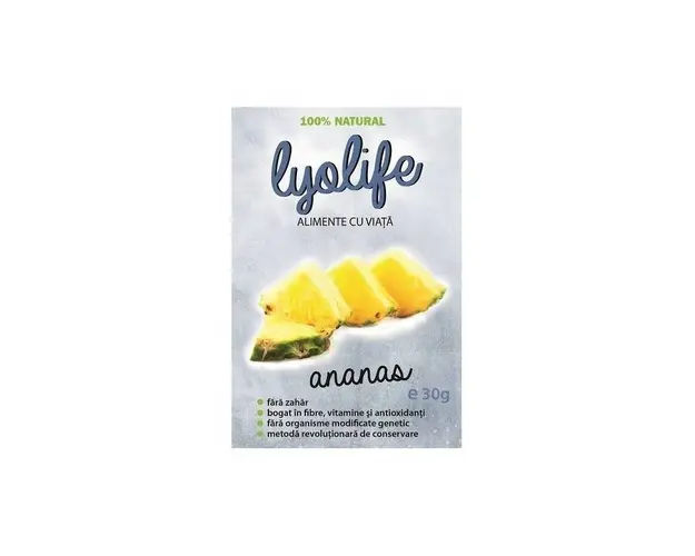 Lyolife - Ananas liofilizat 30g