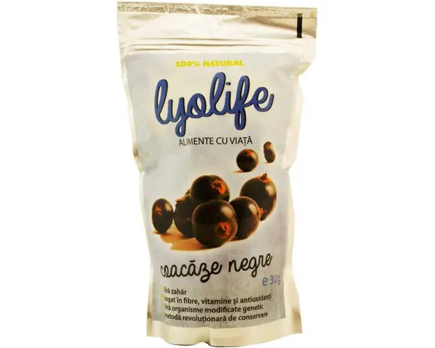 Lyolife - Coacaze negre liofilizate 30g