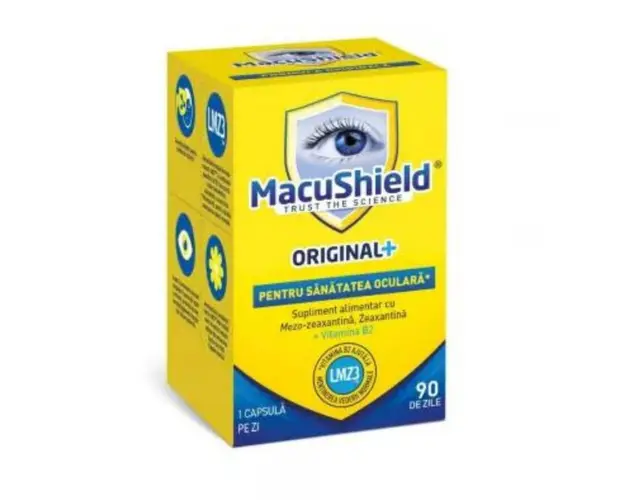 MacuShield Original+, supliment vedere, 90 capsule, Macu Vision