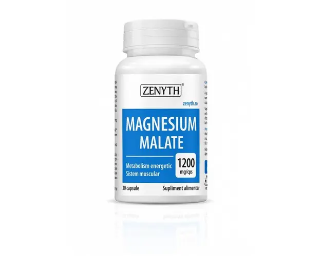 Magnesium Malate, 1200mg, 30cps - Zenyth