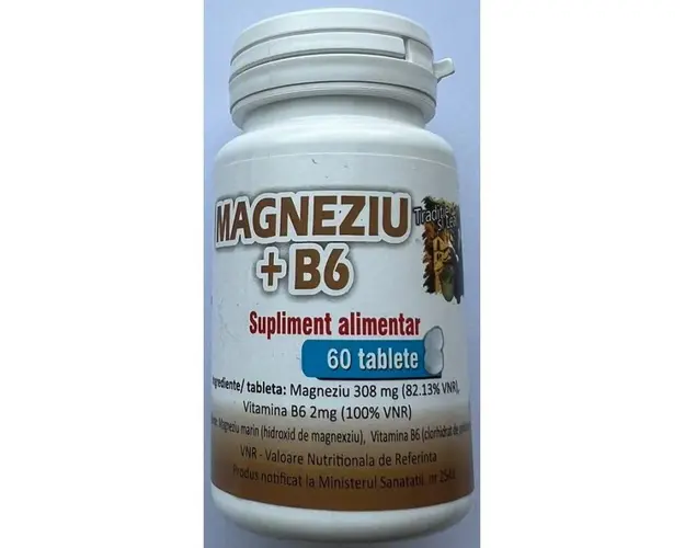 Magneziu + B6, 60 tablete - Herbs