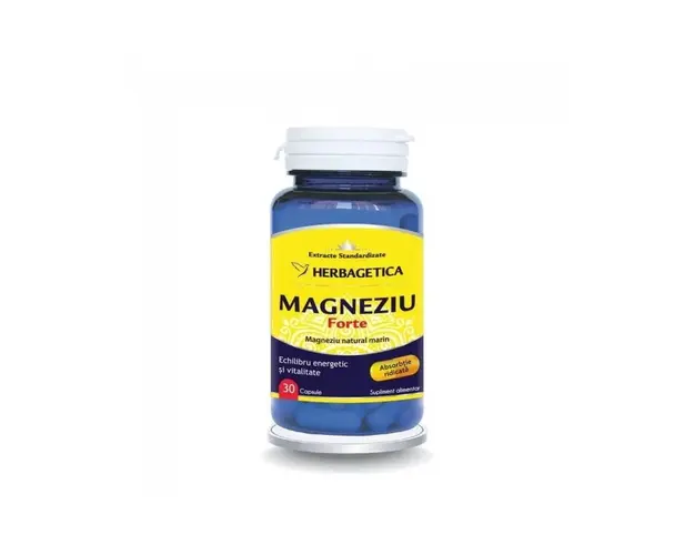 MAGNEZIU FORTE 30CPS, 60CPS SI 120CPS - Herbagetica