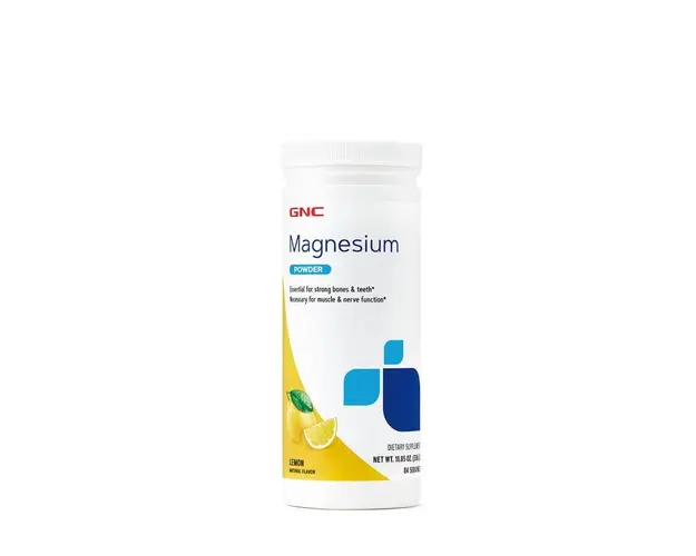 Magneziu pudra cu aroma de lamaie, 336g - Gnc