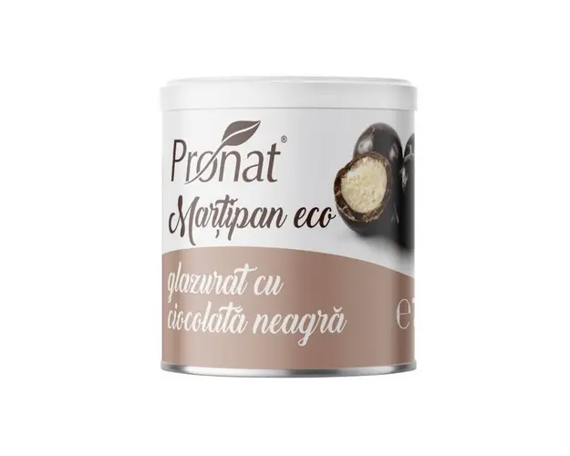 Martipan glazurat cu ciocolata neagra Eco-Bio 70g - Pronat