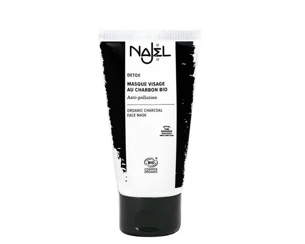 Masca de fata cu carbune vegetal, 75 ml, NAJEL