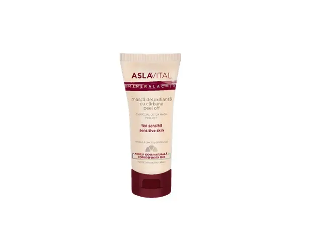 Masca detoxifianta cu carbune, 100ml - Aslavital