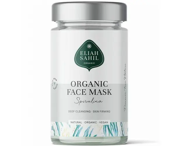 Masca pentru fata pudra cu spirulina, eco-bio, 100g - Eliah Sahil
