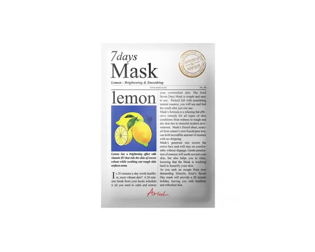 Masca servetel cu lamaie, 7Days Mask, 20g - Ariul