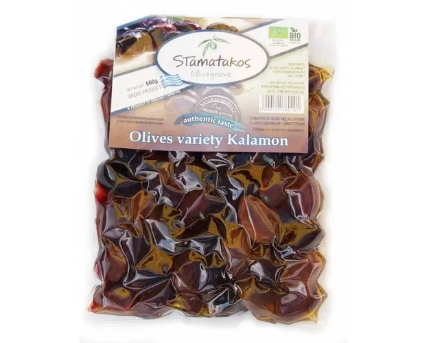 Masline Kalamata vidate BIO 500g Stamatakos Grecia