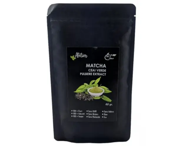 Matcha pulbere, 60g - Sanoviva Farma