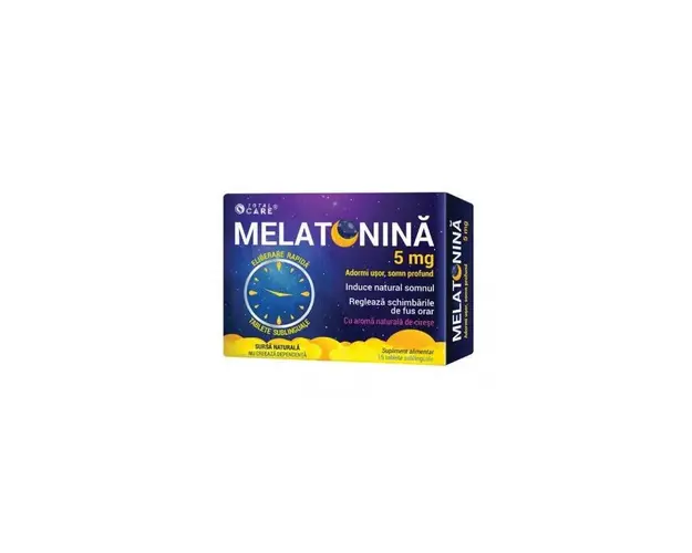 Melatonina eliberare rapida, 5 mg, 15 tablete - Cosmo Pharm