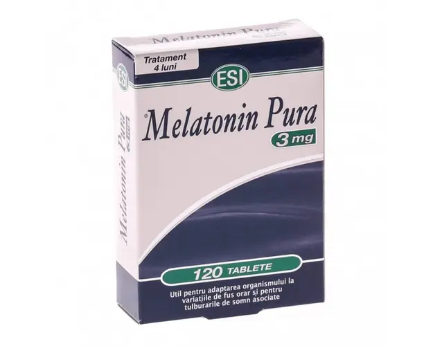 Melatonina pura, 3 mg, 120tbs - Esitalia