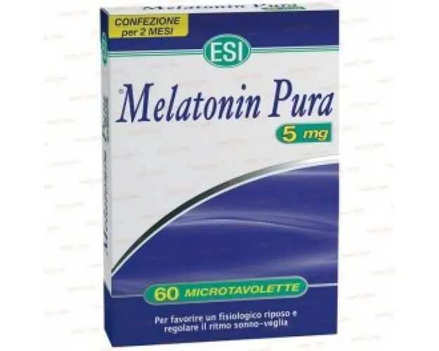 Melatonina pura, 5 mg, 60tbs - Esitalia