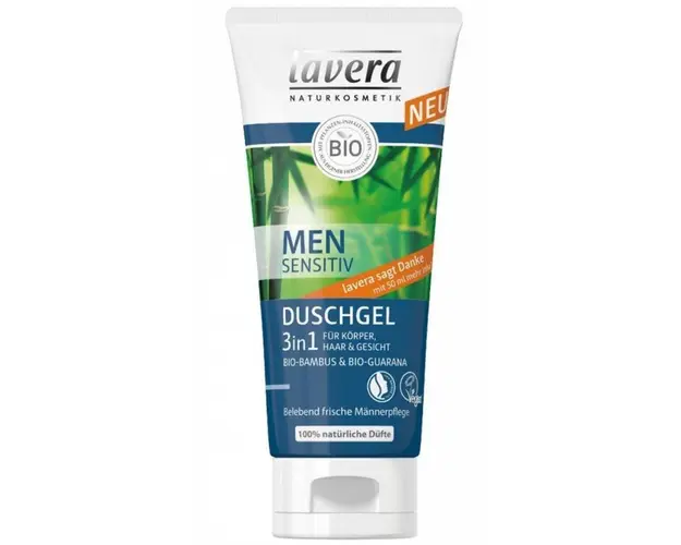 MEN Sensitiv - Gel de dus 3 in 1, 200ml - Lavera