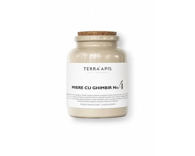 Miere cu ghimbir, no4, 400g - Apiarium