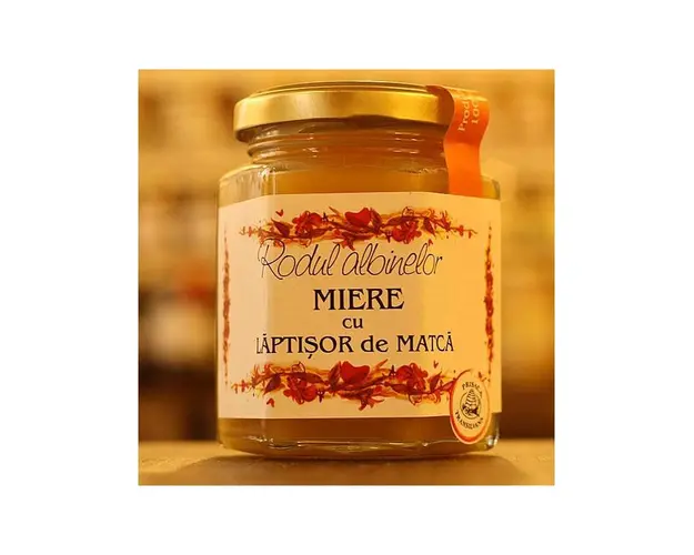 Miere cu polen si laptisor de matca 250g - Prisaca