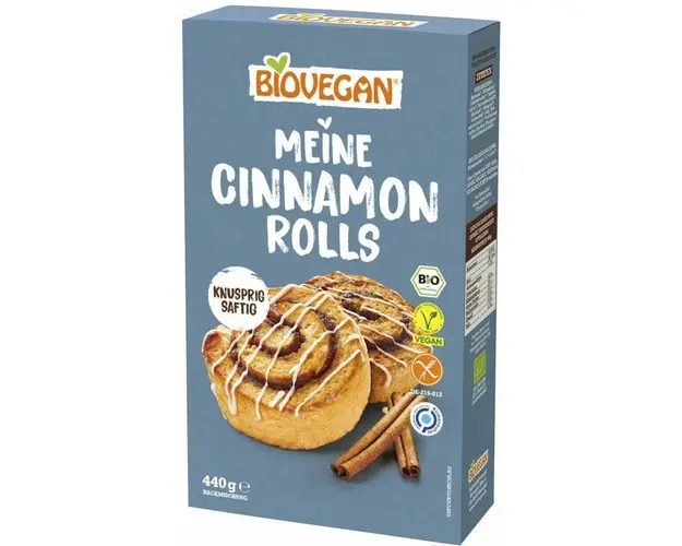 Mix pentru rulouri cu scortisoara, vegan, eco-bio, 440g, Biovegan